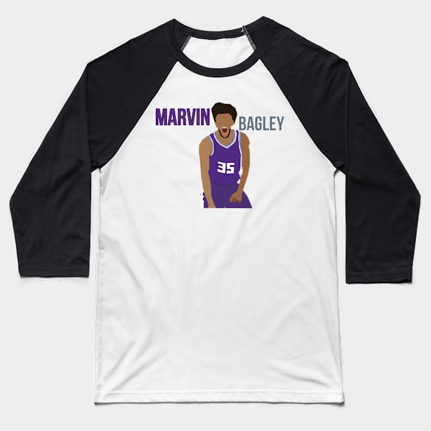 Marvin Bagley - Sacremento Kings Baseball T-Shirt by xavierjfong